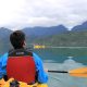 Kayak en el fiordo Puyuhuapi rumbo al Pozón Tronador
